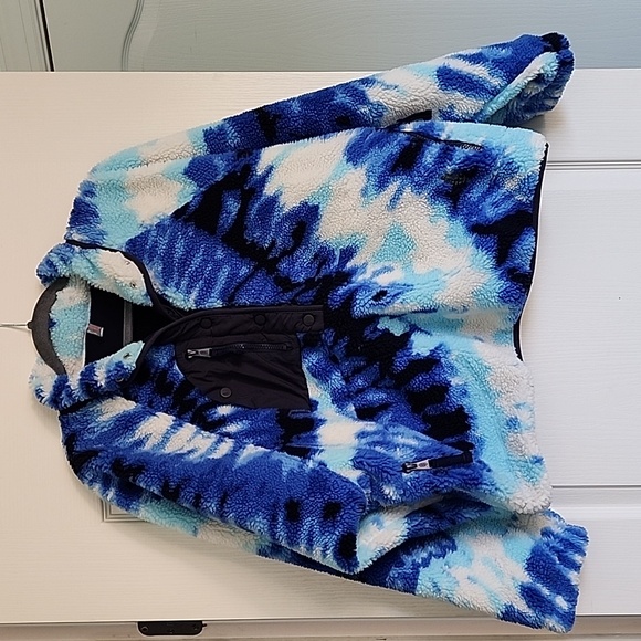 NWOT FP MOVEMENT Rocky Ridge Pullover Ocean Tie Dye Combo L Hit the Slopes blue - Picture 13 of 17